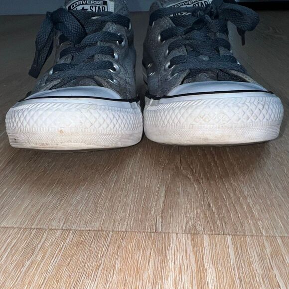 Converse All Star Chuck Taylor Low Top Sneakers, Gray Denim Color, Women’s US 6 - Picture 3 of 11